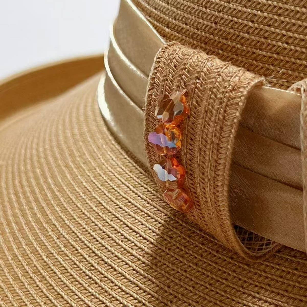 Summer outdoor sun protection straw hat_CWAH3495