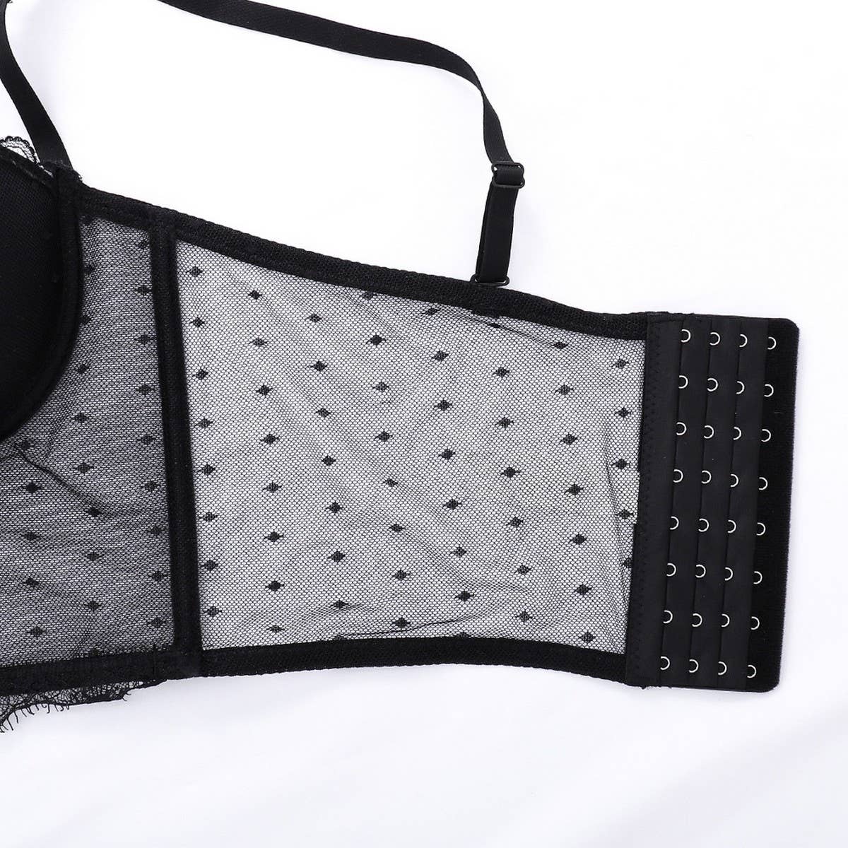 WOMEN'S THIN LACE MESH HERRINGBONE BRA