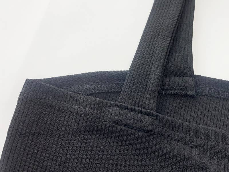 SIMPLE SLIM-FIT HALTER DRESS WITH SPLIT BACK