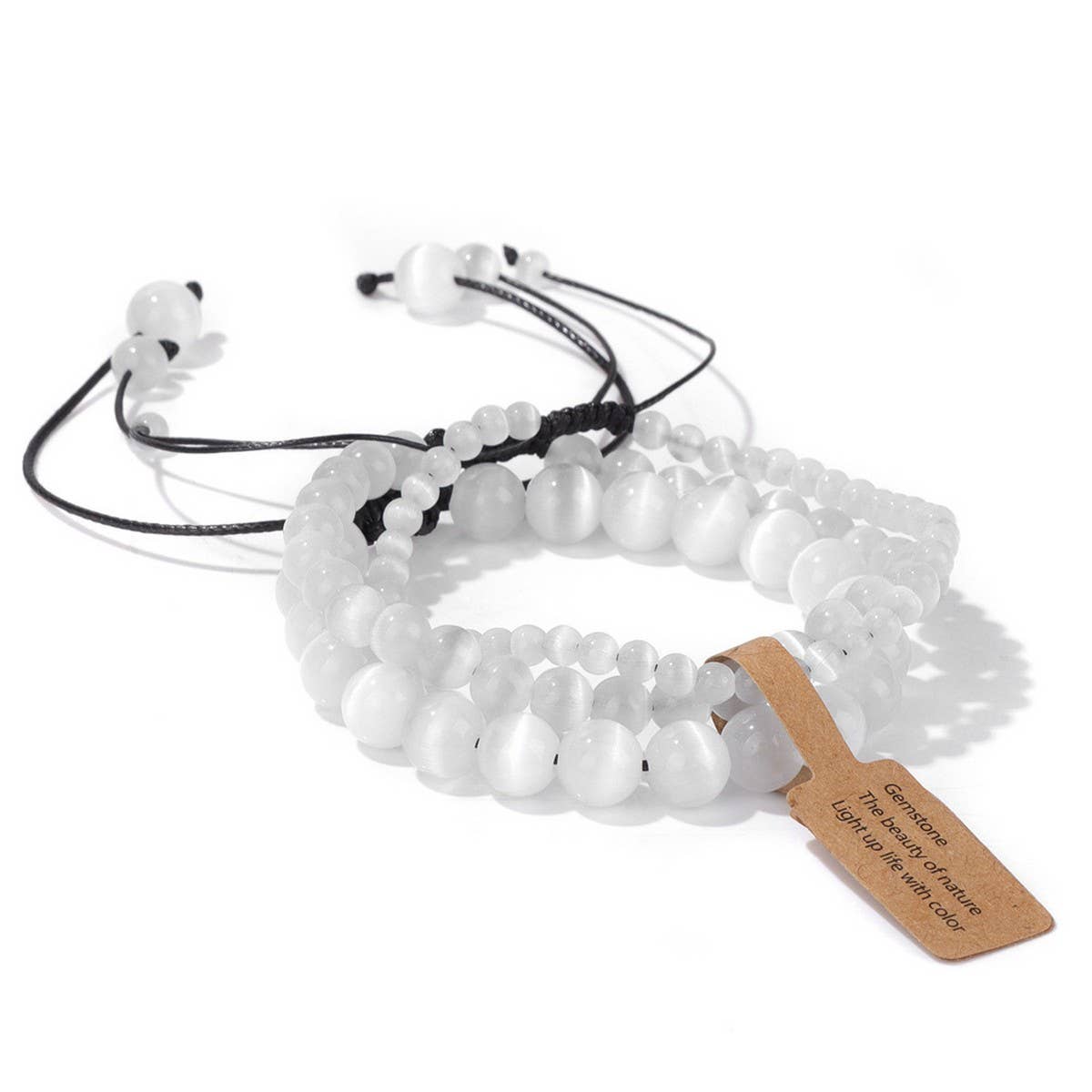 CWAJE4233_NATURAL STONE SIMPLE BRAIDED BRACELET