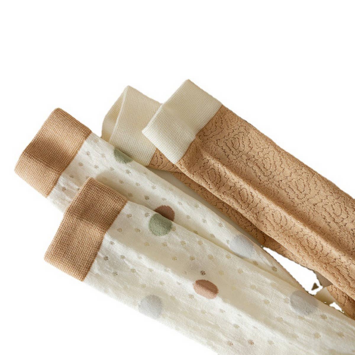 RETRO COLOR-BLOCKED BREATHABLE MID-CALF SOCKS_CWMS0648