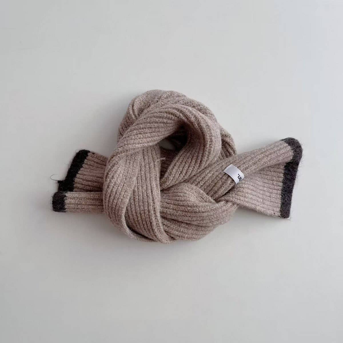 Colorblock Knit Scarf for Kids ? Warm Design