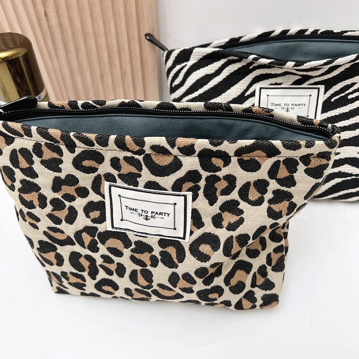 LEOPARD LARGE CAPACITY MAKEUP BAG STORAGE BAG_CWAB1227