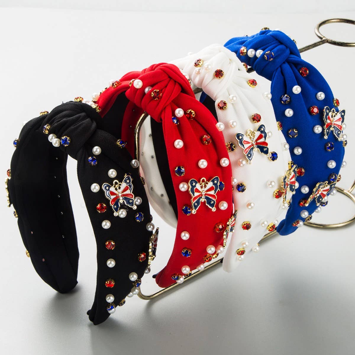 CREATIVE AMERICAN FLAG DIAMOND HEADBAND_CWAHA1254