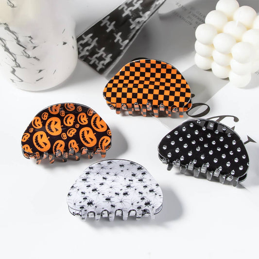 Halloween Claw Hair Clip Skull Headwear for Women_CWAHA1453