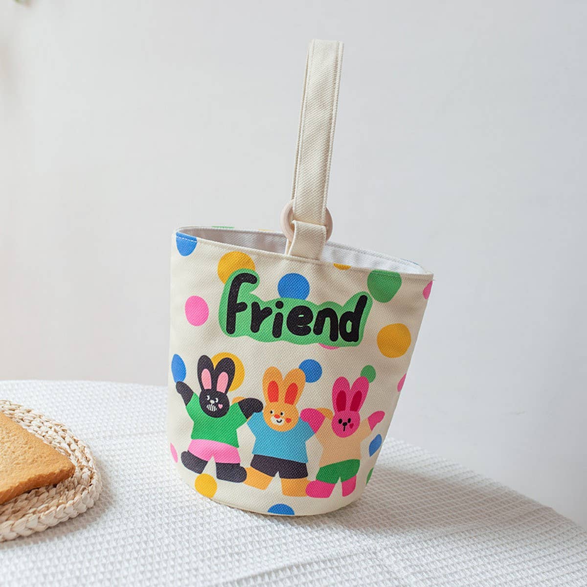 Cute Cartoon Bucket Bag for Girls, Handheld_CWAB5675