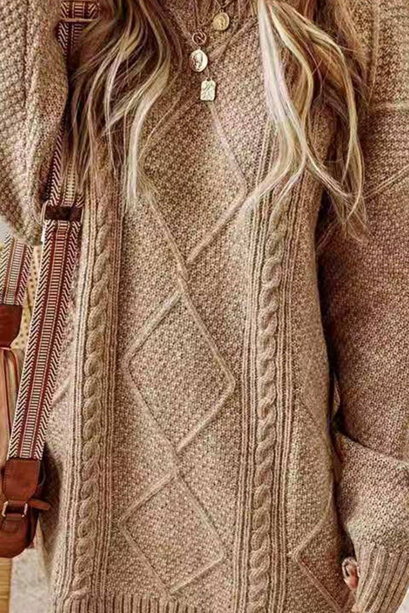 CWOSWL07654_COZY CHUNKY KNIT LONG SWEATER PULLOVER