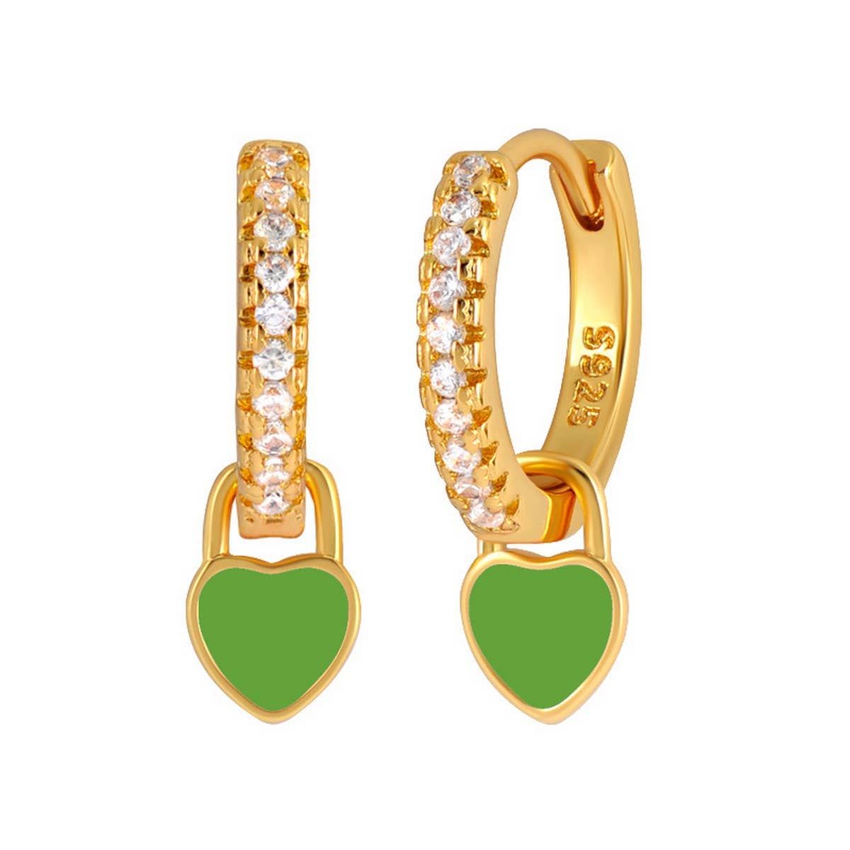 NEW SIMPLE MULTI-COLOR LOVE GEOMETRIC EARRINGS