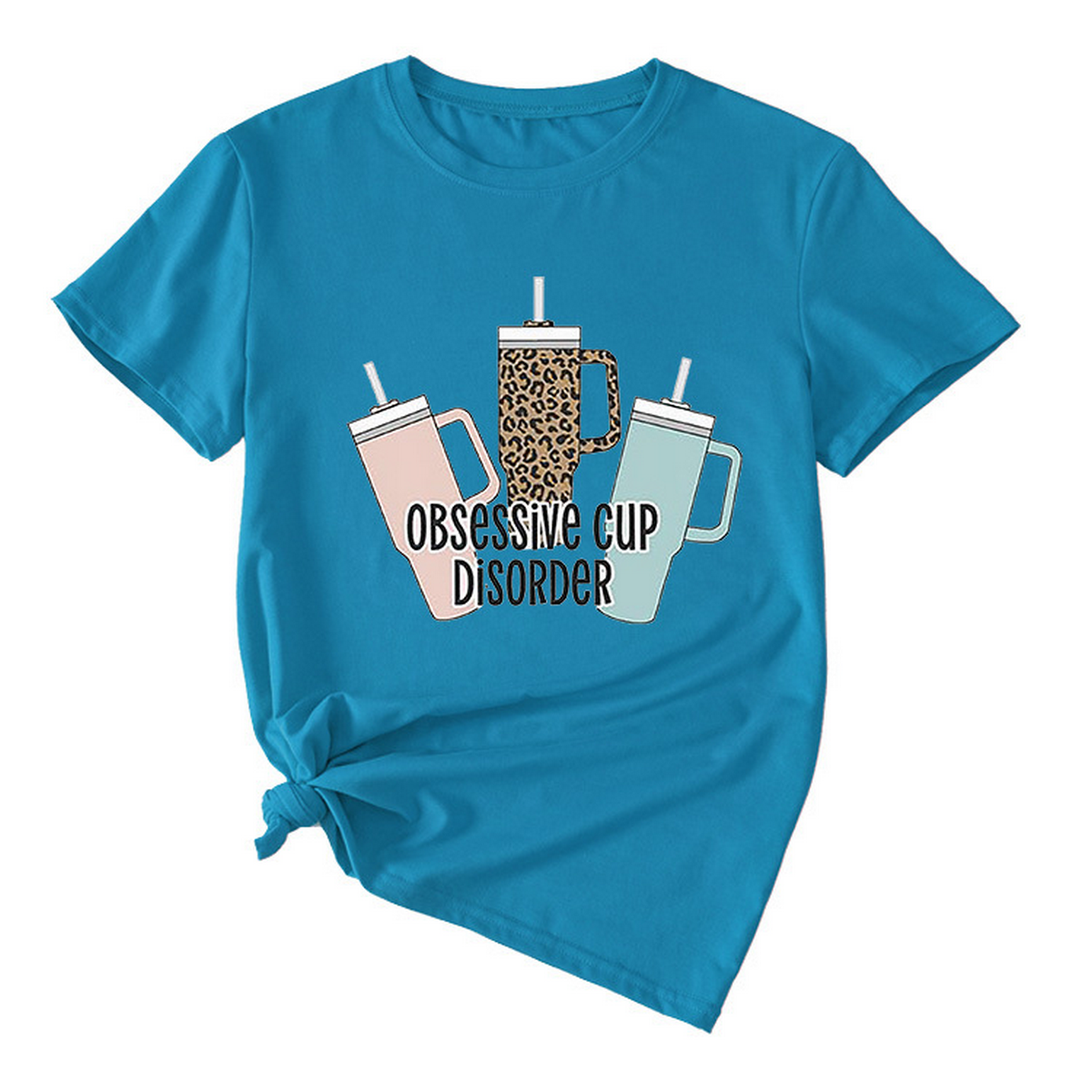 Casual Crew Neck Tee ??Coffee Lover Design_CWTTS1494