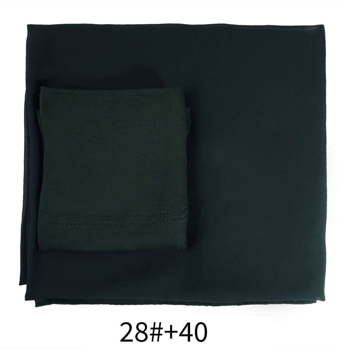 TWO-PIECE CHIFFON SHAWL AND HEADSCARF