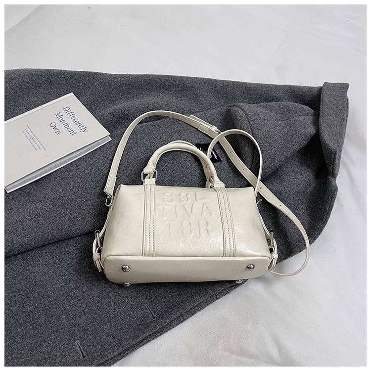 Retro portable Boston pillow bag