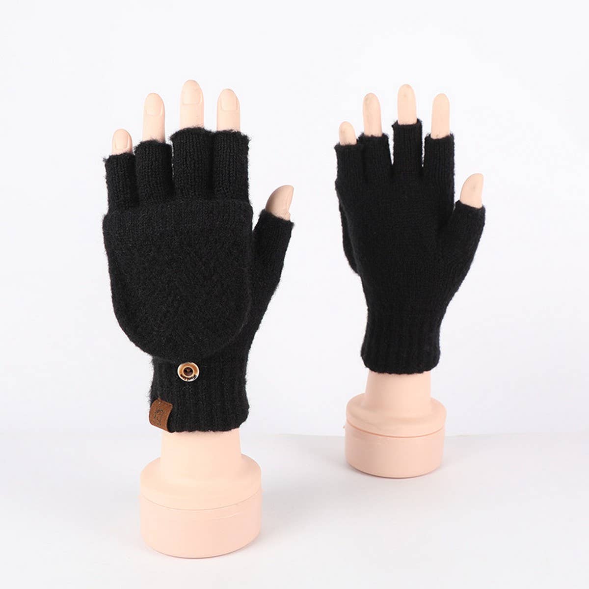 WINTER COLD PROTECTION WARM HALF FINGER GLOVES