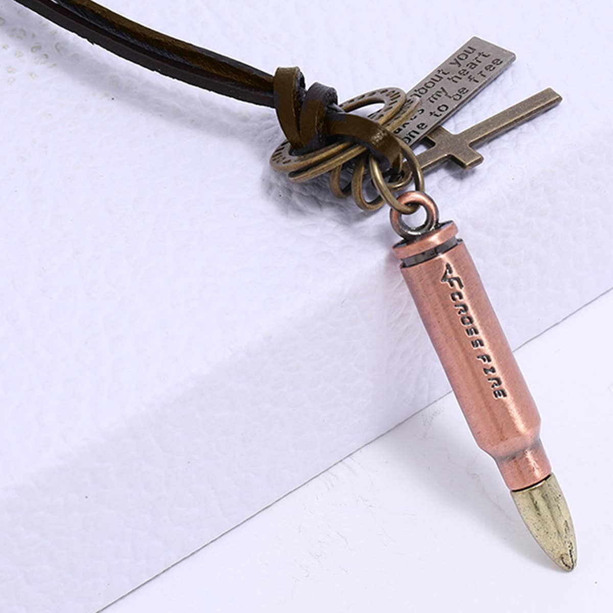 VINTAGE PUNK STYLE BULLETS NECKLACE