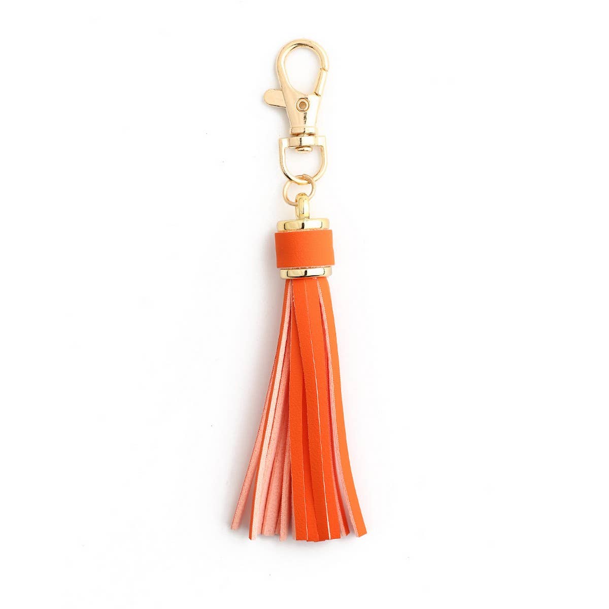 Leather Fringe Keychain, PU Tassel Bag Charm_CWAB5008
