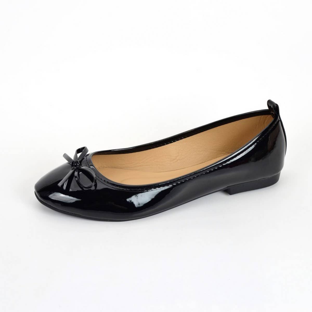 FLAT BOTTOM SOFT LEATHER BOW CASUAL WOMEN SHOES