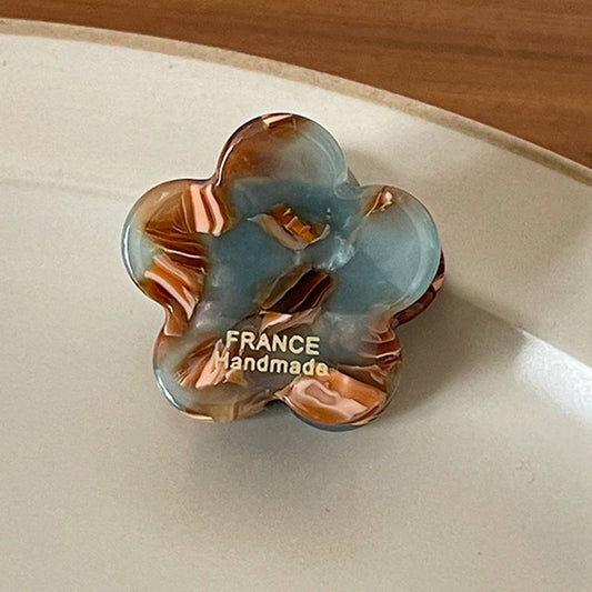 VINTAGE INK FLOWER SMALL HAIR CLAW HAIR CLIPS_CWAHA0863