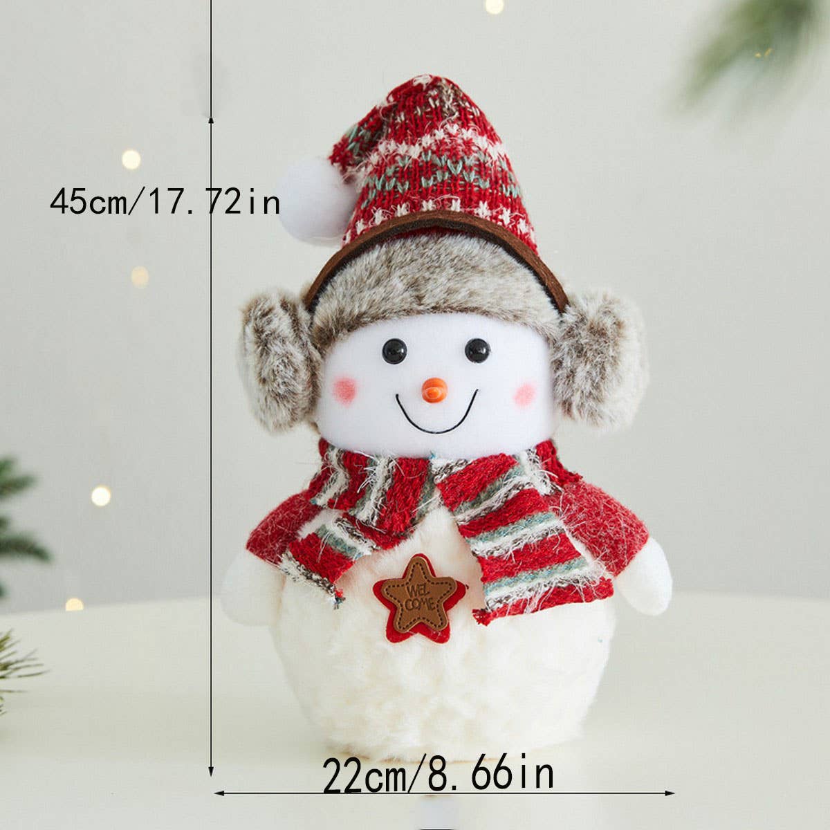 CWMM10426_FOAM SNOWMAN TABLE DECOR CHRISTMAS GIFT ORNAMENT