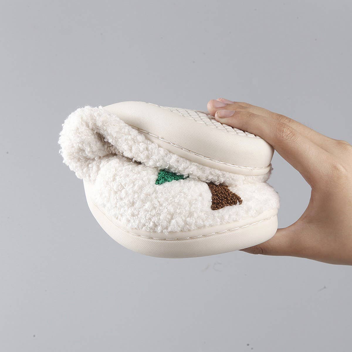 CHRISTMAS TREE WARMTH WINTER COTTON SLIPPERS