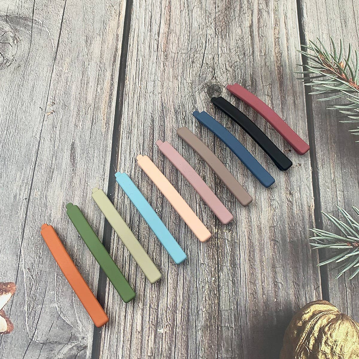 MORANDI COLOR MATTE HAIR CLIP MINIMALIST_CWAHA2618