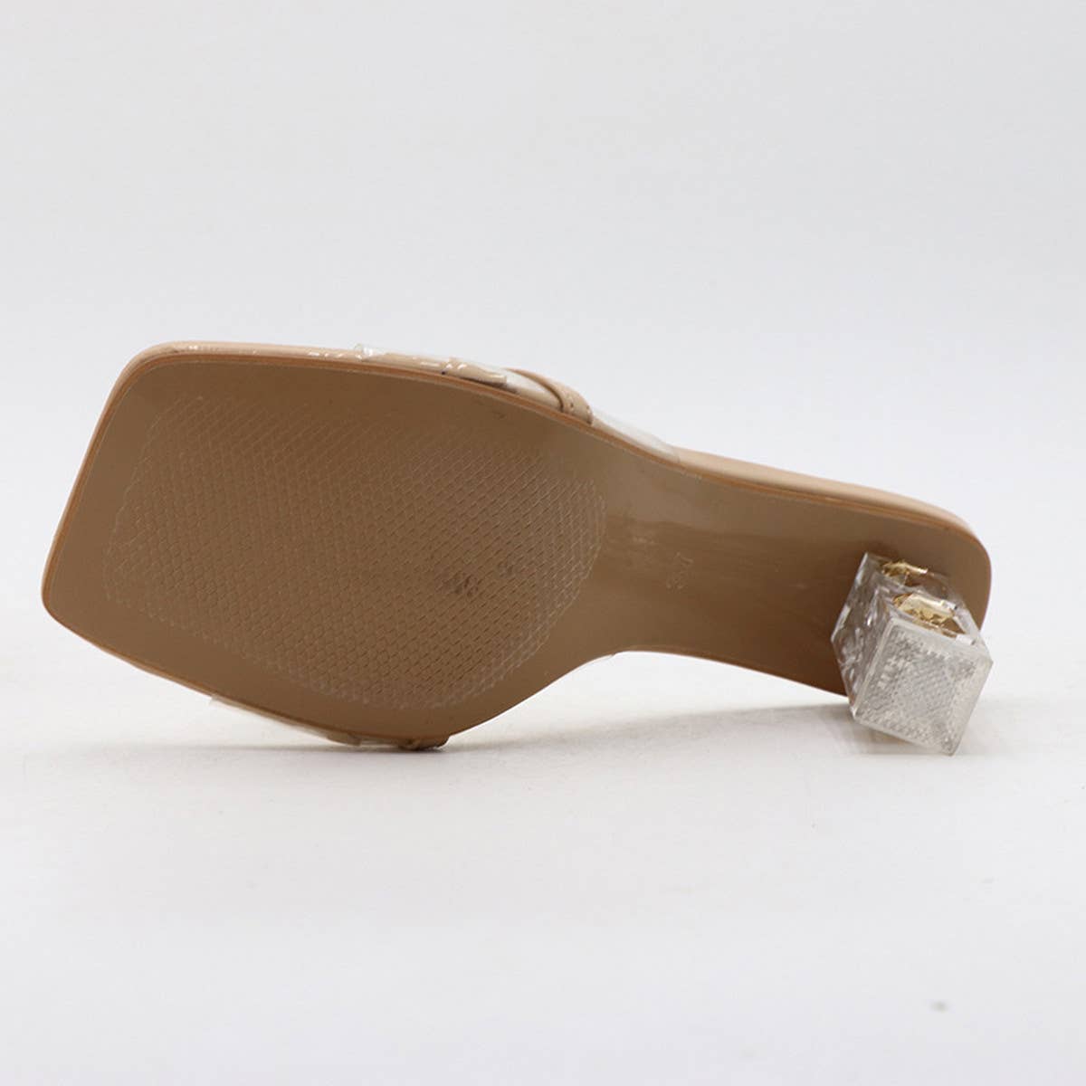 RHINESTONE SEXY THICK HEEL HIGH HEEL SANDALS