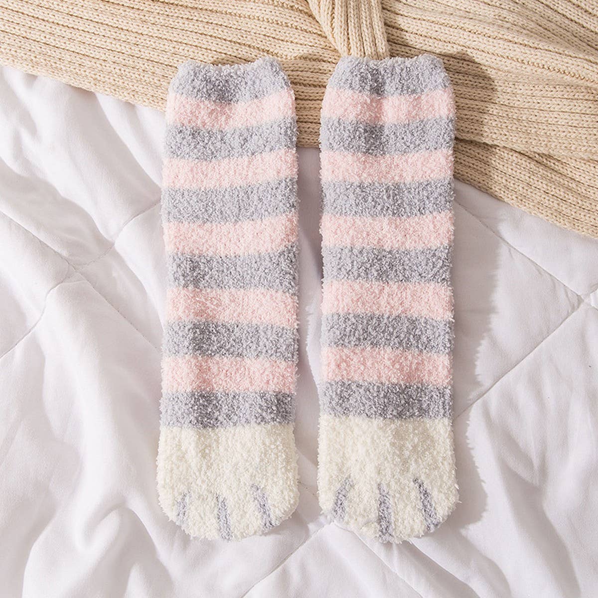 NEW STYLE WARM MID-CALF SLEEPING SOCKS_CWMS0967