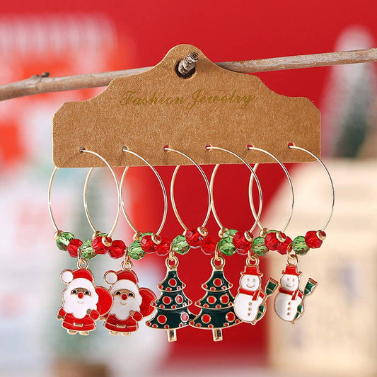 PERSONALIZED SIMPLE CHRISTMAS HOLIDAY EARRINGS_CWAJE1987