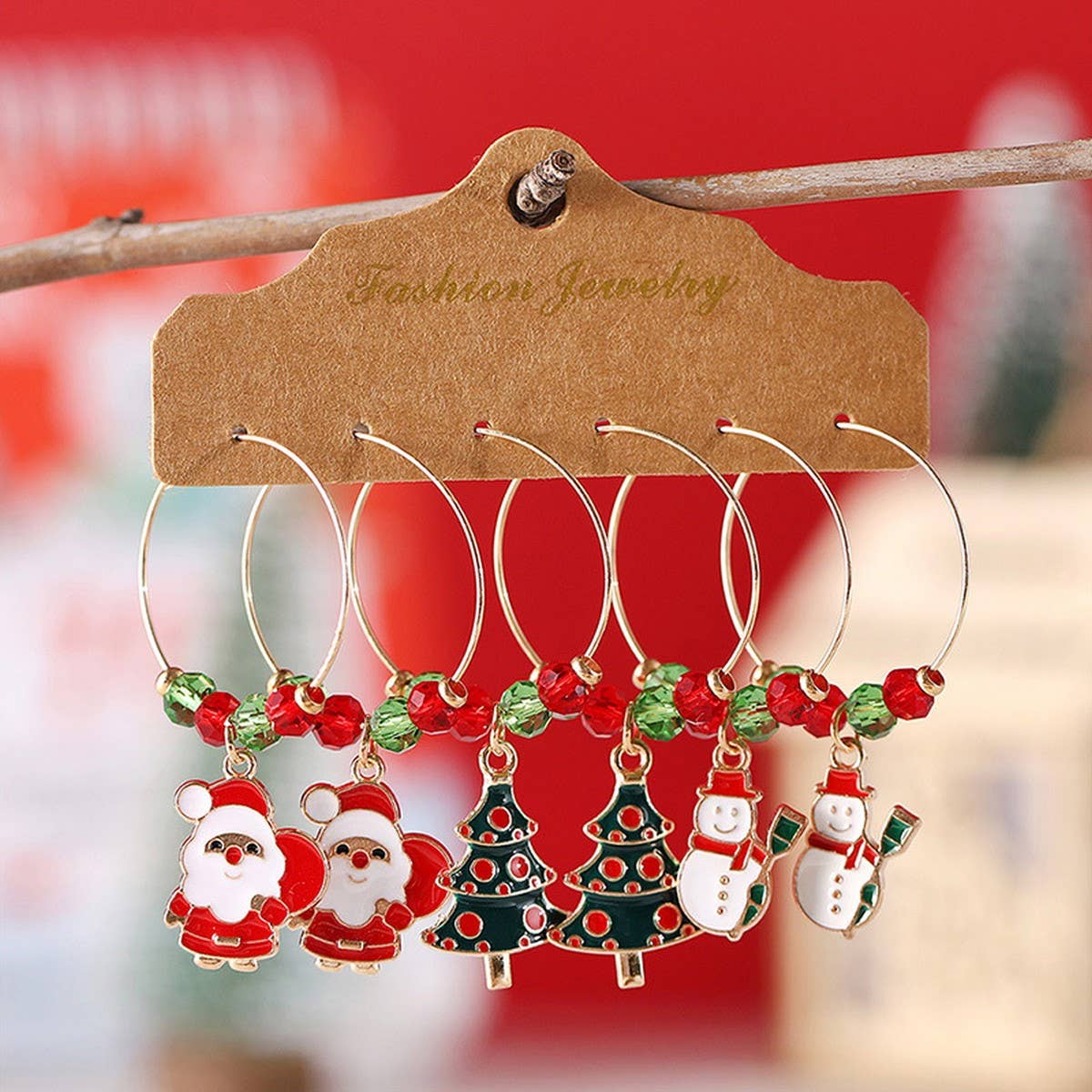 PERSONALIZED SIMPLE CHRISTMAS HOLIDAY EARRINGS_CWAJE1987
