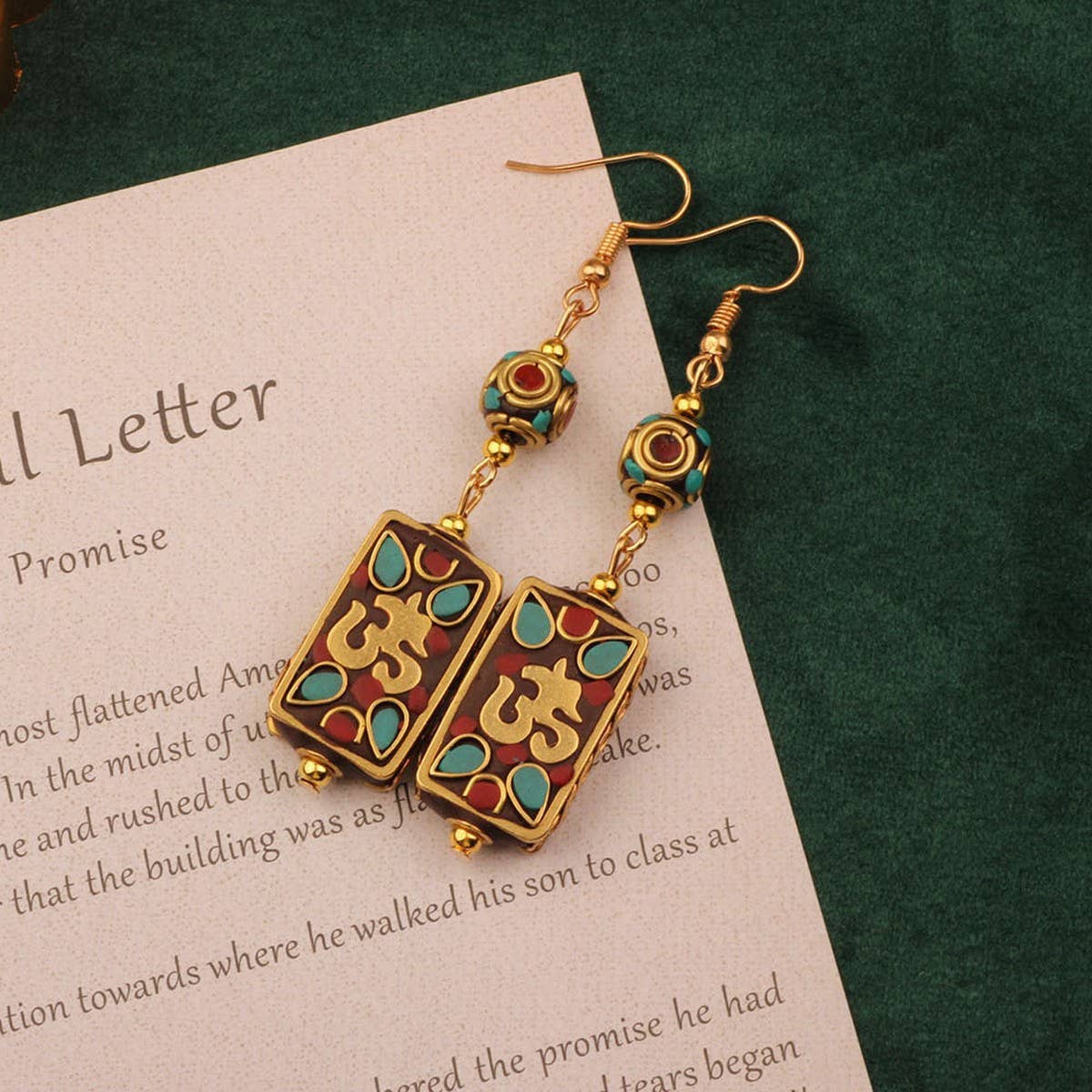 SIMPLE RETRO HANDMADE DESIGN EXOTIC EARRINGS_CWAJE3984