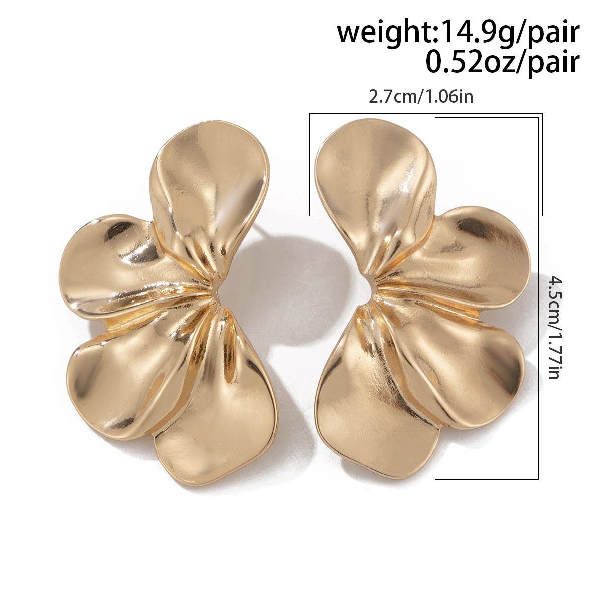 COOL AND SIMPLE RETRO FLOWER EARRINGS