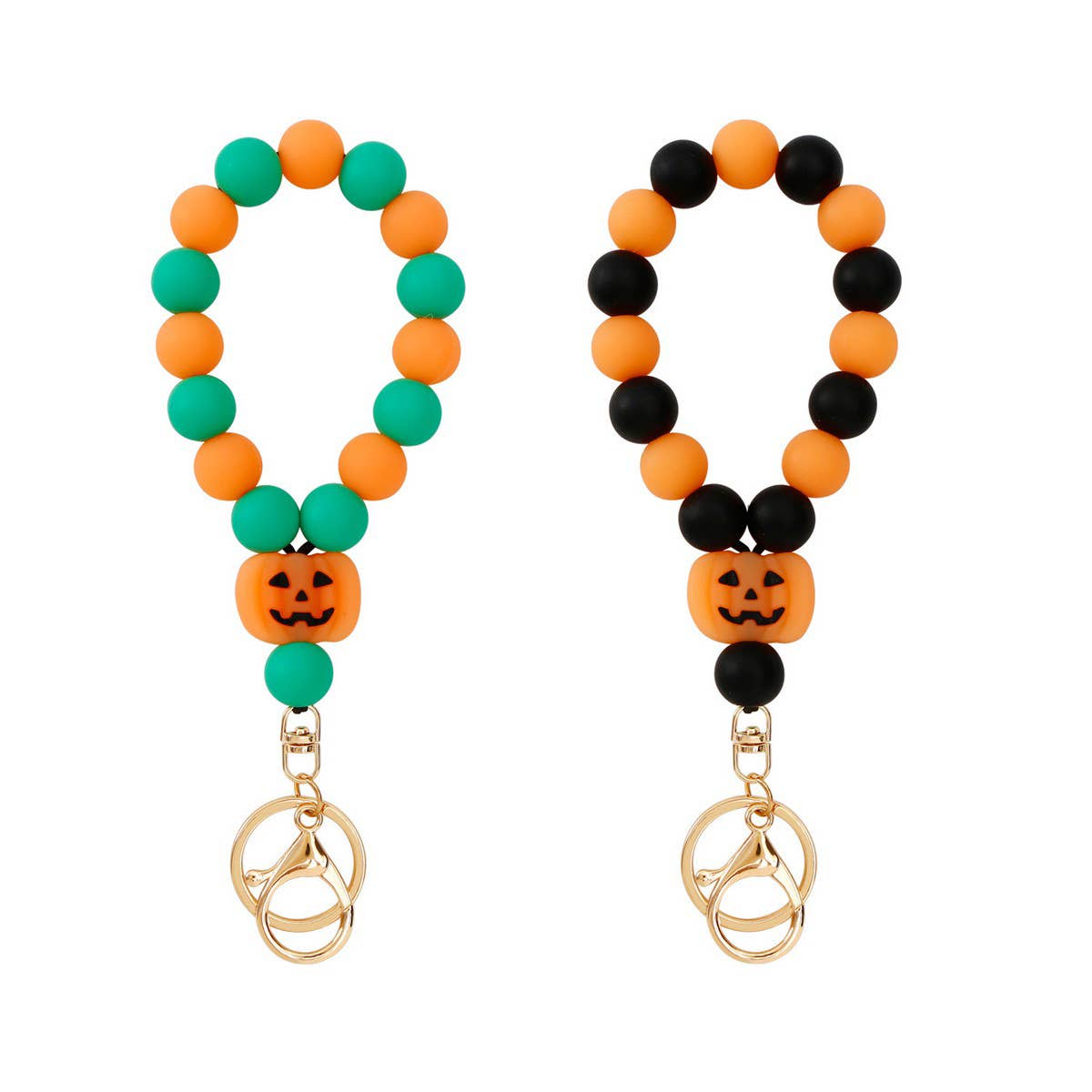 EXAGGERATED LUMINOUS PUMPKIN BRACELET KEYCHAIN_CWMM1212