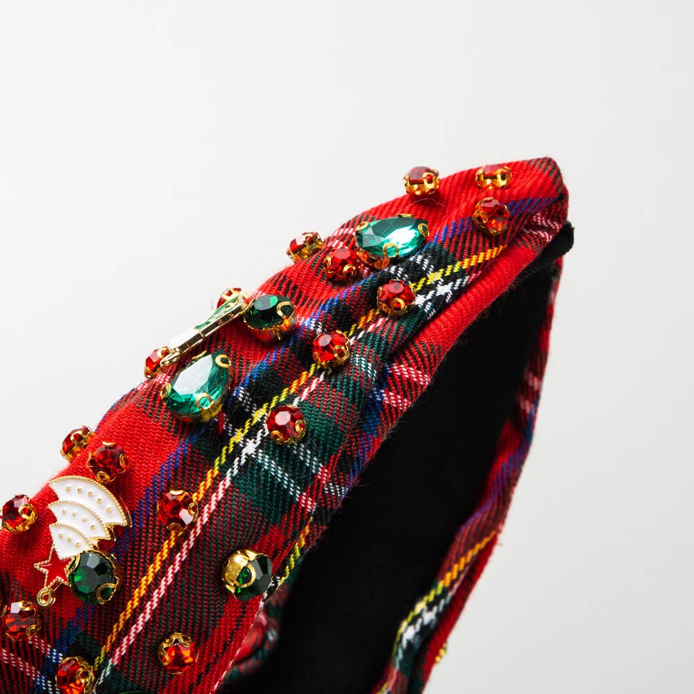 CHRISTMAS FABRIC KNOTTED CHRISTMAS HEADBAND