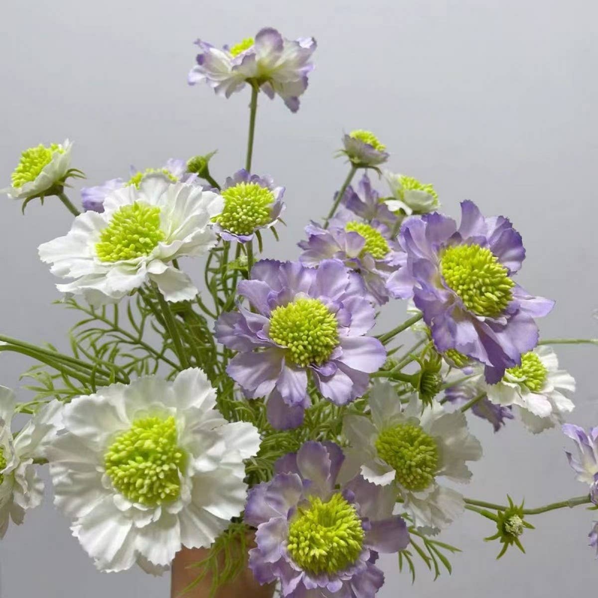 Faux Chrysanthemum & Moss Grass for Home Decor