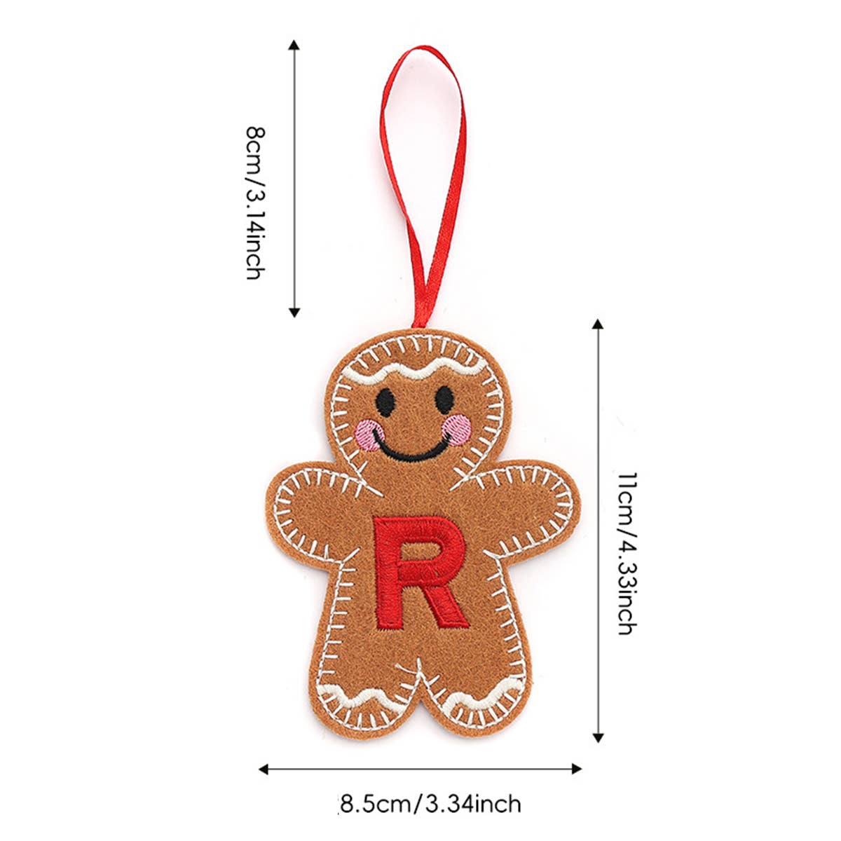 CWMM9399_NEW CHRISTMAS GINGERBREAD MAN DECORATION PENDANT