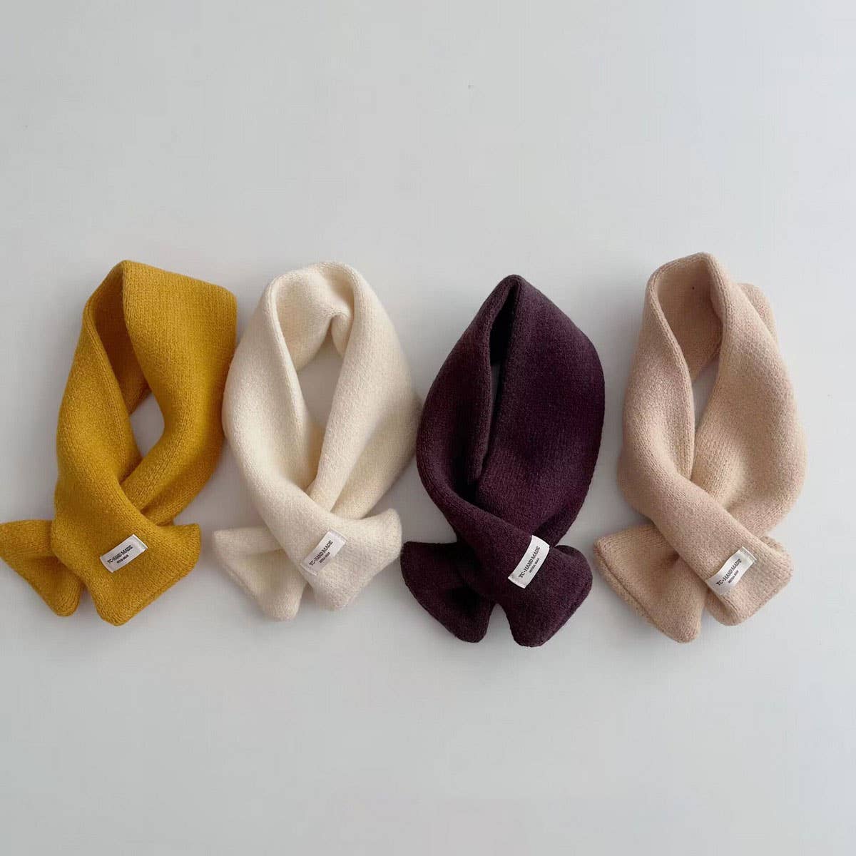 Kids Knit Scarf ? Soft Warm Cross Neck Warmer