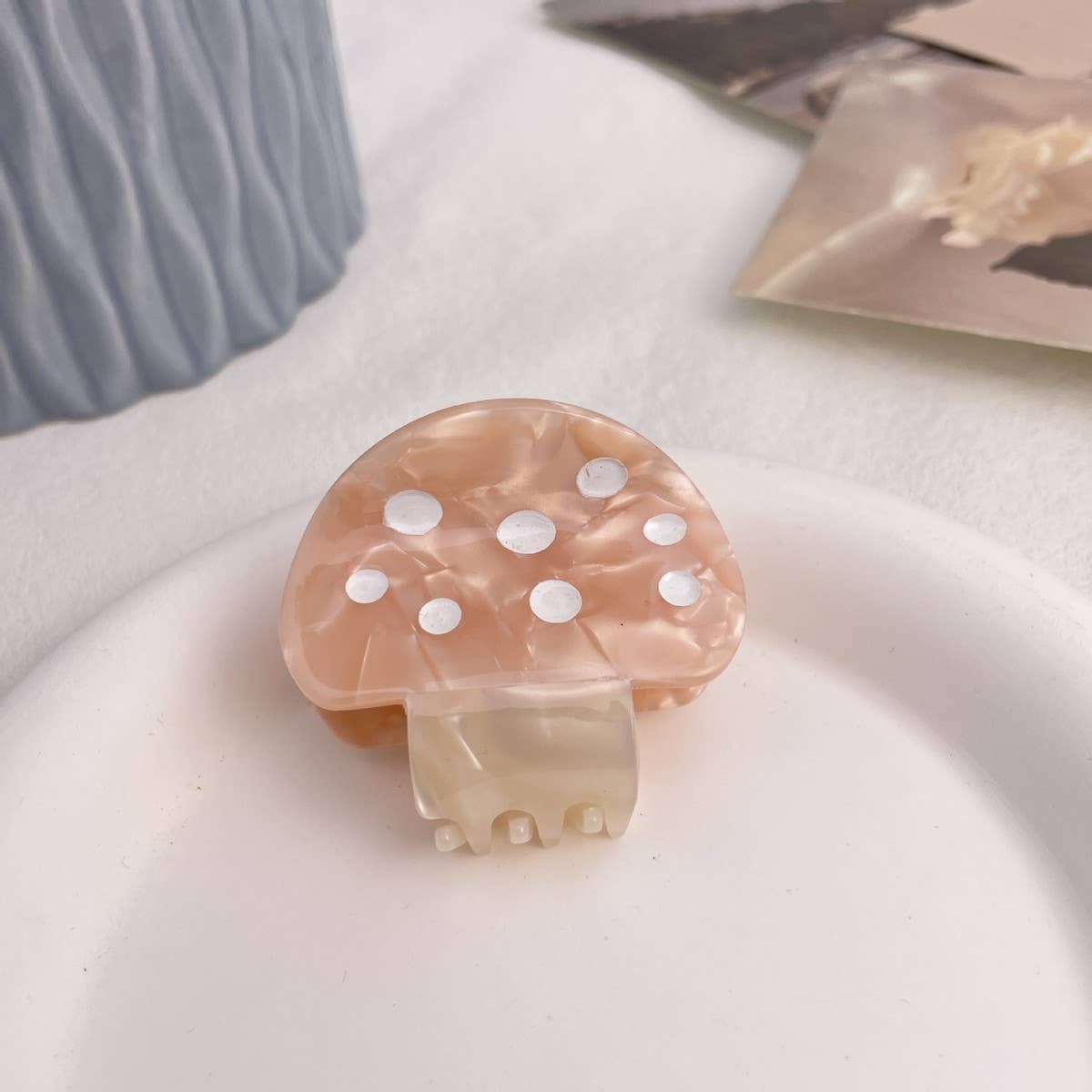 Cute Red Mushroom Hair Claw Clip, Acetate Style_CWAHA0565