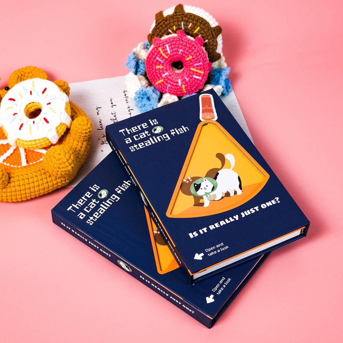 CUTE CARTOON KITTEN COVER HARD COVER NOTEBOOK