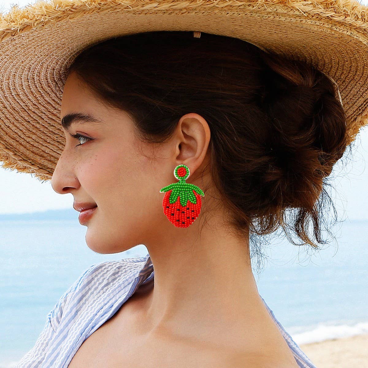 SUMMER BEADED CREATIVE RICE BEAD EARRINGS_CWAJE1648