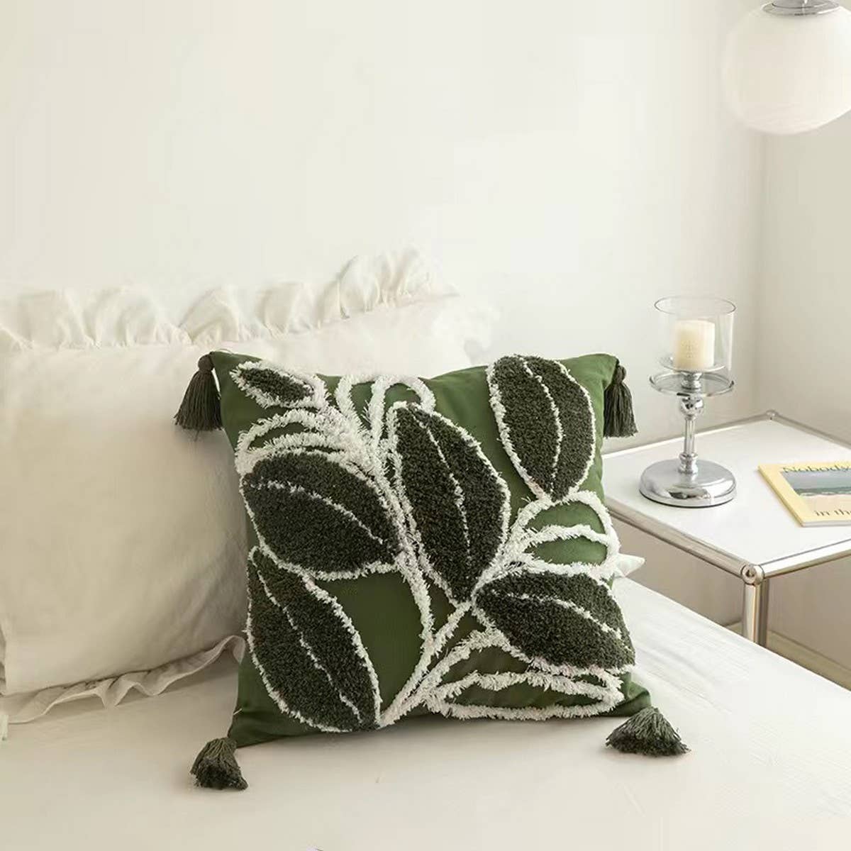 Cotton Linen Pillow Cover for Living Room Sofa &Bed