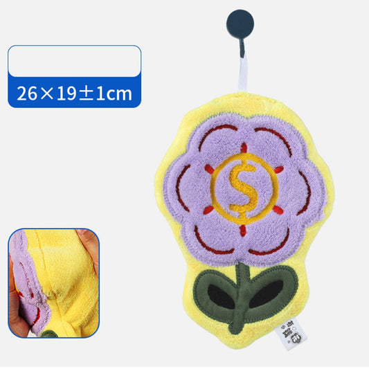 CWMM8326_HOUSEHOLD CARTOON FLOWER ABSORBENT TOWEL