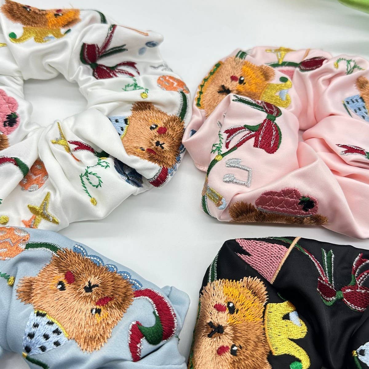 SATIN HEAVY EMBROIDERY HAIR ACCESSORY HEADPIECE