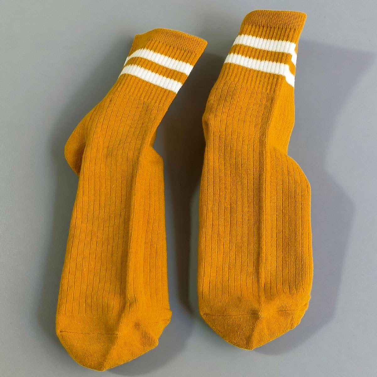 2-Stripe Cotton Mid Socks for Women, Wholesale_CWMS070