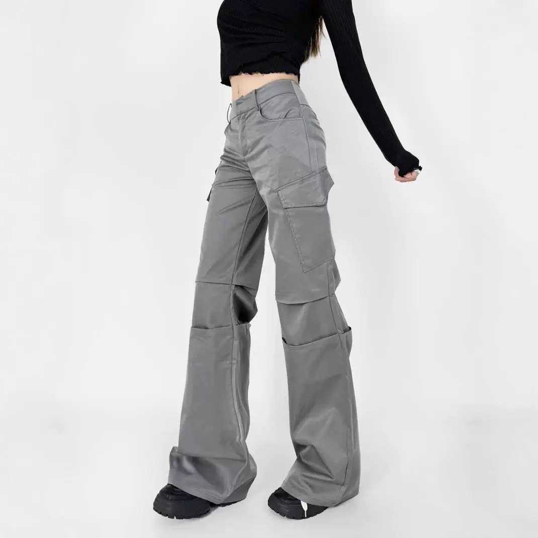 Slimming Retro straight-leg casual pants