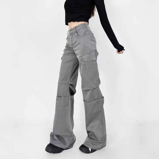 Slimming Retro straight-leg casual pants