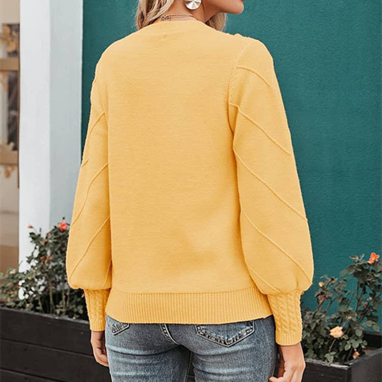 Hairball Loose Long-Sleeved Pullover Sweater