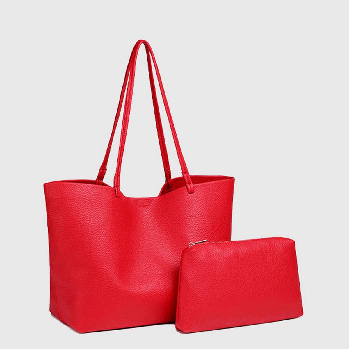 Elegant Soft Leather Solid Color Tote Set Bag£ßCWAB5112