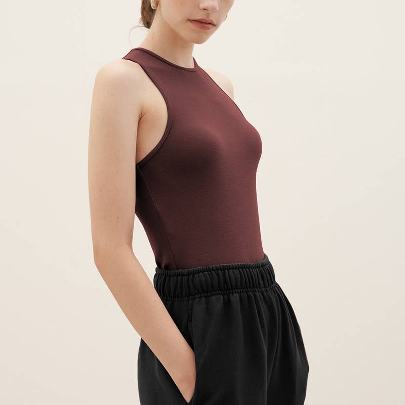 Solid color sports yoga wear sleeveless vest