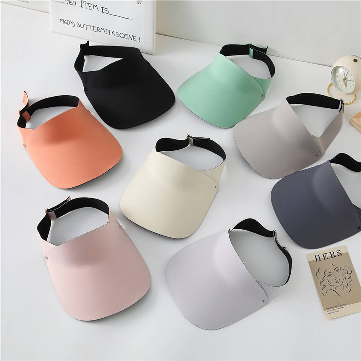 SEAMLESS HOLLOW TOP ANTI-UV SUN HAT_CWAH1487