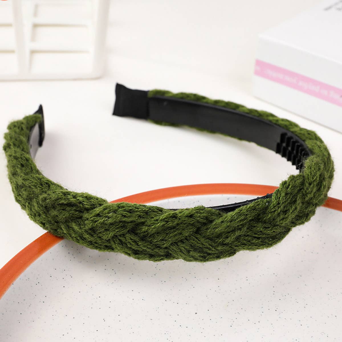 FASHION  WOOL  BRAIDED  HAIR HOOP_CWAHA0237