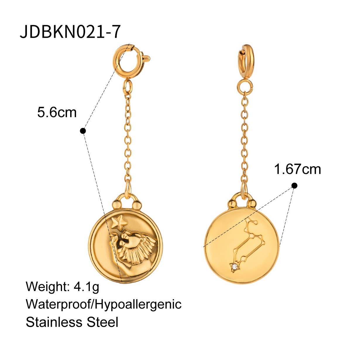 JEWELRY TWELVE CONSTELLATIONS BIKINI DIY PENDANT