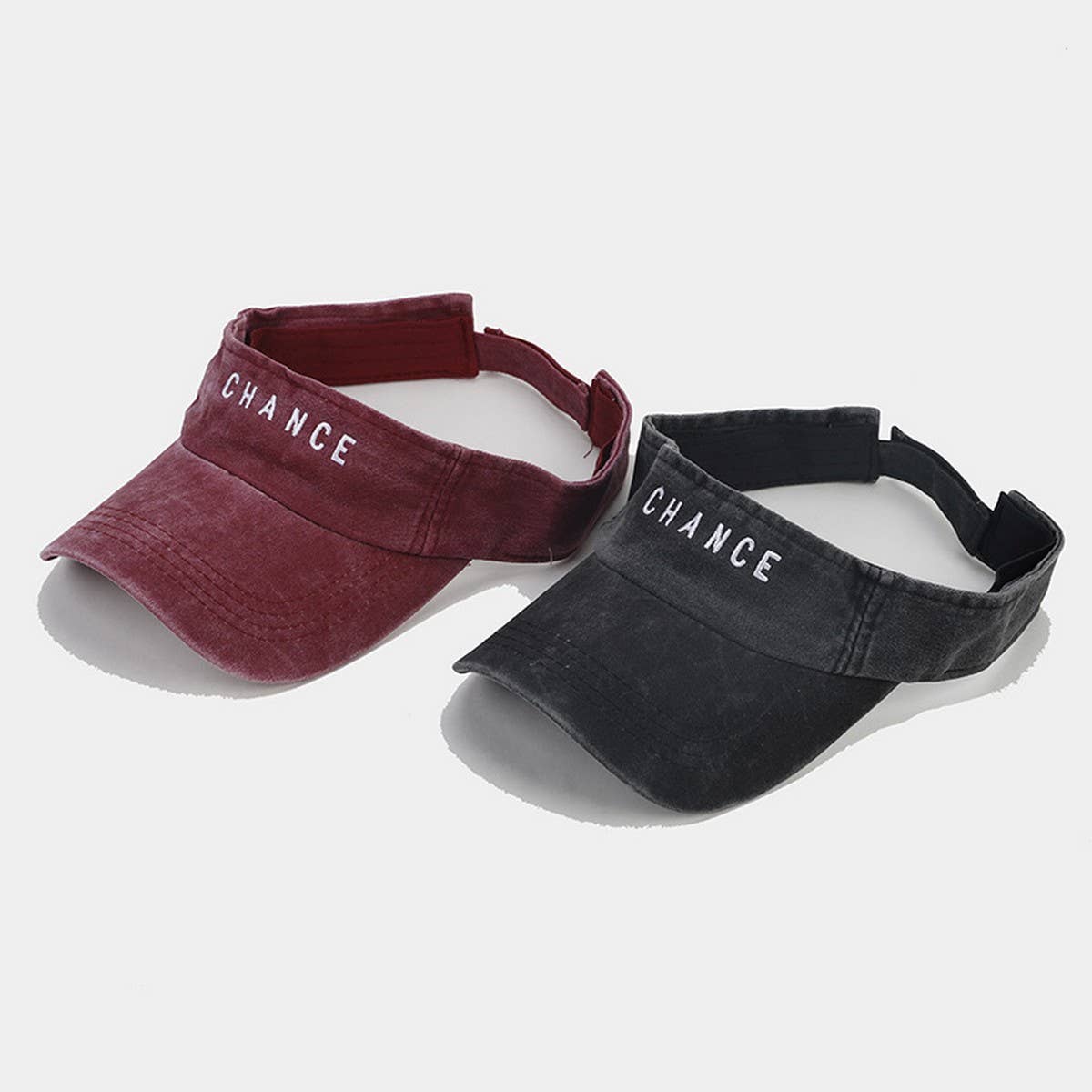 Embroidered Letter Visor Hat -Summer Sunshade Cap_CWAH3304